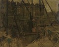 Bouwput Raadhuisstraat, Amsterdam - George Hendrik Breitner