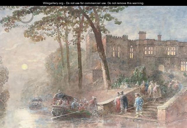 Leaving the party by boat - George Haydock Dodgson