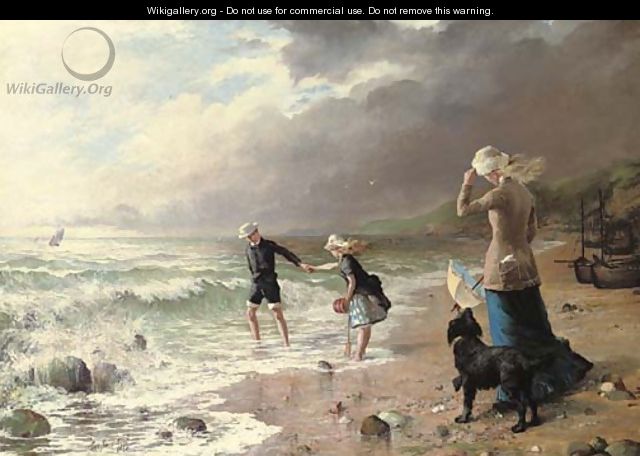Playing in the waves - George Swinstead