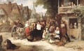 Market Day, the arrival of the Hippodrome - George Bernard O'Neill