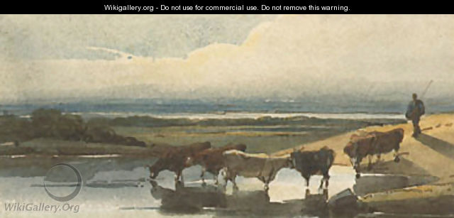 Cattle watering - George Chinnery