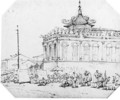 A Chinese Temple, Macao - George Chinnery