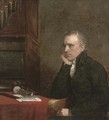 Portrait of Benjamin Flight (1767-1846), seated three-quarter-length, at a table by an organ - George Dawe