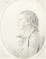 Portrait of a boy, bust-length with a posy in his buttonhole - George Dance