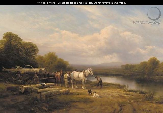Loading the timber - George Cole, Snr.