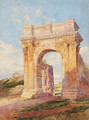 A triumphal arch in the Roman campagna - Arthur Glennie