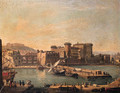 The Darsena, Naples - Caspar Andriaans Van Wittel