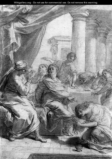 Christ at Supper with Simon the Pharisee - Gaetano Gandolfi