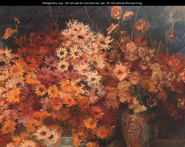 Luxuriance of chrysanthemums - Geesje Van Calcar