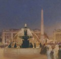 Place de la Concorde, le soir - Gaston de Latouche