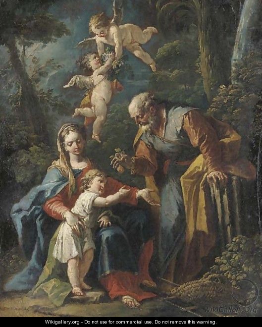 The Rest on the Flight to Egypt - Gaspare Diziani