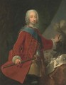 Portrait of the Grand Duke Peter Fedorovich with a baton - Georg Christoph Grooth