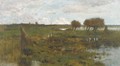 A polder landscape with willows - Geo Poggenbeek