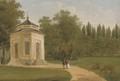 A stroll in the park - French School