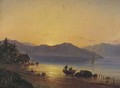 Setting off from the shore at sunrise - Fritz Sigfred Georg Melbye