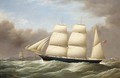 The barque Alfred Hawley off the Skerries on her way into Liverpool - Etheline Eva Dell