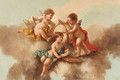 Putti with a Globe and a Compass - French School