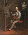 An artist at his easal - French School