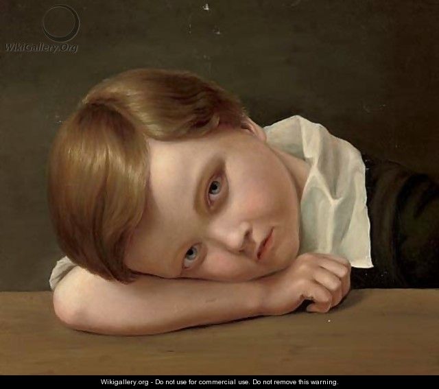 Portrait of a young boy - French School