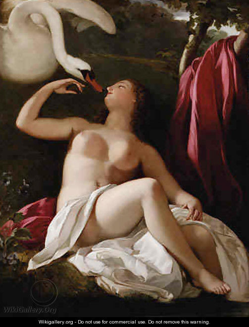 Leda and the Swan - French School