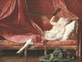 A lady reclining on a canape - French School