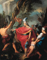 Hezekiah destroying the brazen serpent - French School