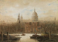 Old Paul's Wharf, from Bankside - Frederick E.J. Goff