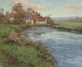 A riverside farmhouse - Frederick Charles Vipont Ede