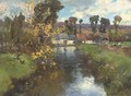 A riverside farm - Frederick Charles Vipont Ede