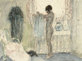 Nude in her Boudoir - Frederick Carl Frieseke