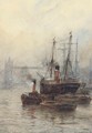 Shipping before Tower Bridge - William Harrison Scarborough