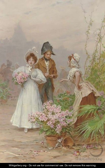 The Flower Seller - Frederick Hendrik Kaemmerer