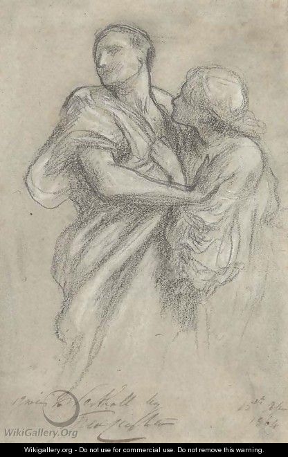 Study for Orpheus and Eurydice, c.1864 - Lord Frederick Leighton