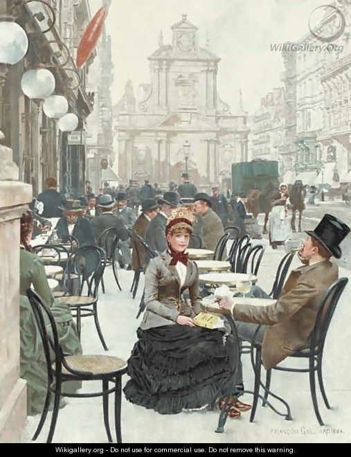 The Sidewalk Cafe - Franz Bernard Gailliard
