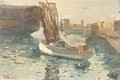 Sailboat in a Harbor - Franz Bischoff
