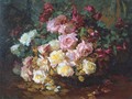 A Mixed Bouquet of Roses - Franz Bischoff