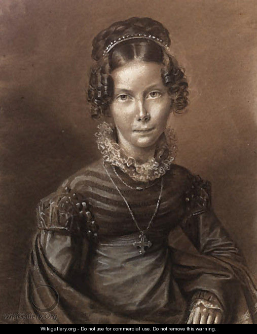 Portrait of Alexandra Feodorovna, wife of Tsar Nicholas I - Franz Kruger