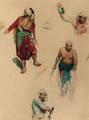 Studies of Turkish figures - Franz Xaver Simm