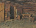 Eine Kasestube a cabin interior - Franz Von Defregger