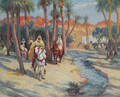 Riding through an Oasis - Frederick Arthur Bridgman