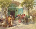 Outside the Mosque - Frederick Arthur Bridgman