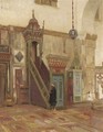 Interior of a Mosque or Mimbar of the Great Mosque at Damascus - Lord Frederick Leighton