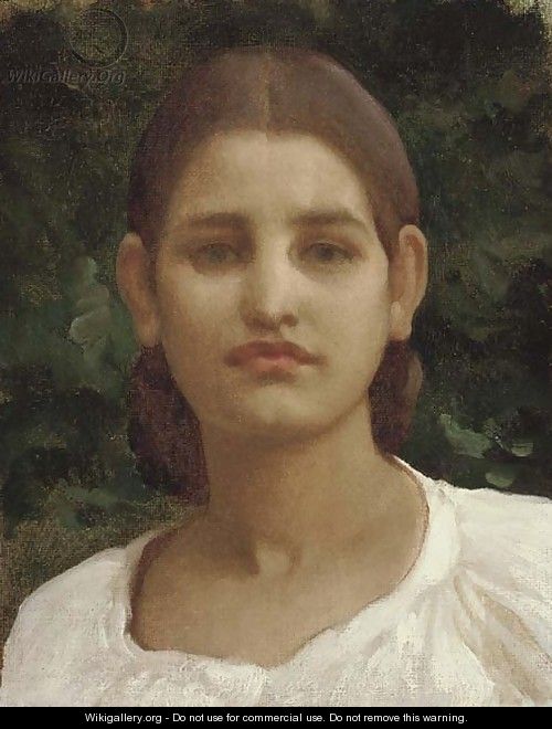 Head of a girl (thought to be from Capri) - Lord Frederick Leighton