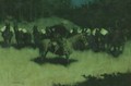 Scare in a Pack Train - Frederic Remington