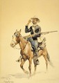 A Mounted Infantryman - Frederic Remington