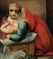 Moses being nursed by his mother - Frans, the elder Floris
