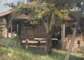 A woodland cabin - Franz Roubaud