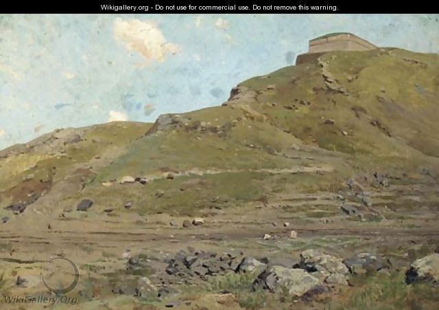 A Caucasian landscape - Franz Roubaud