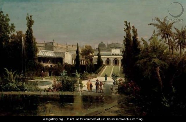 Garden in Constantinople - Josef Thoma