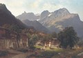 An Alpine farming town - Josef Schoyerer